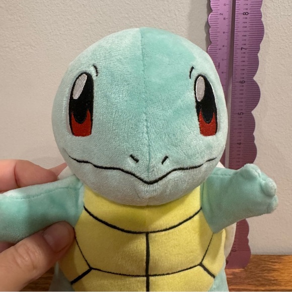 EUC Pokémon Plush Squirtle the Turtle WCT Wicked Cool Toys 8” Yellow & Green - Picture 2 of 5